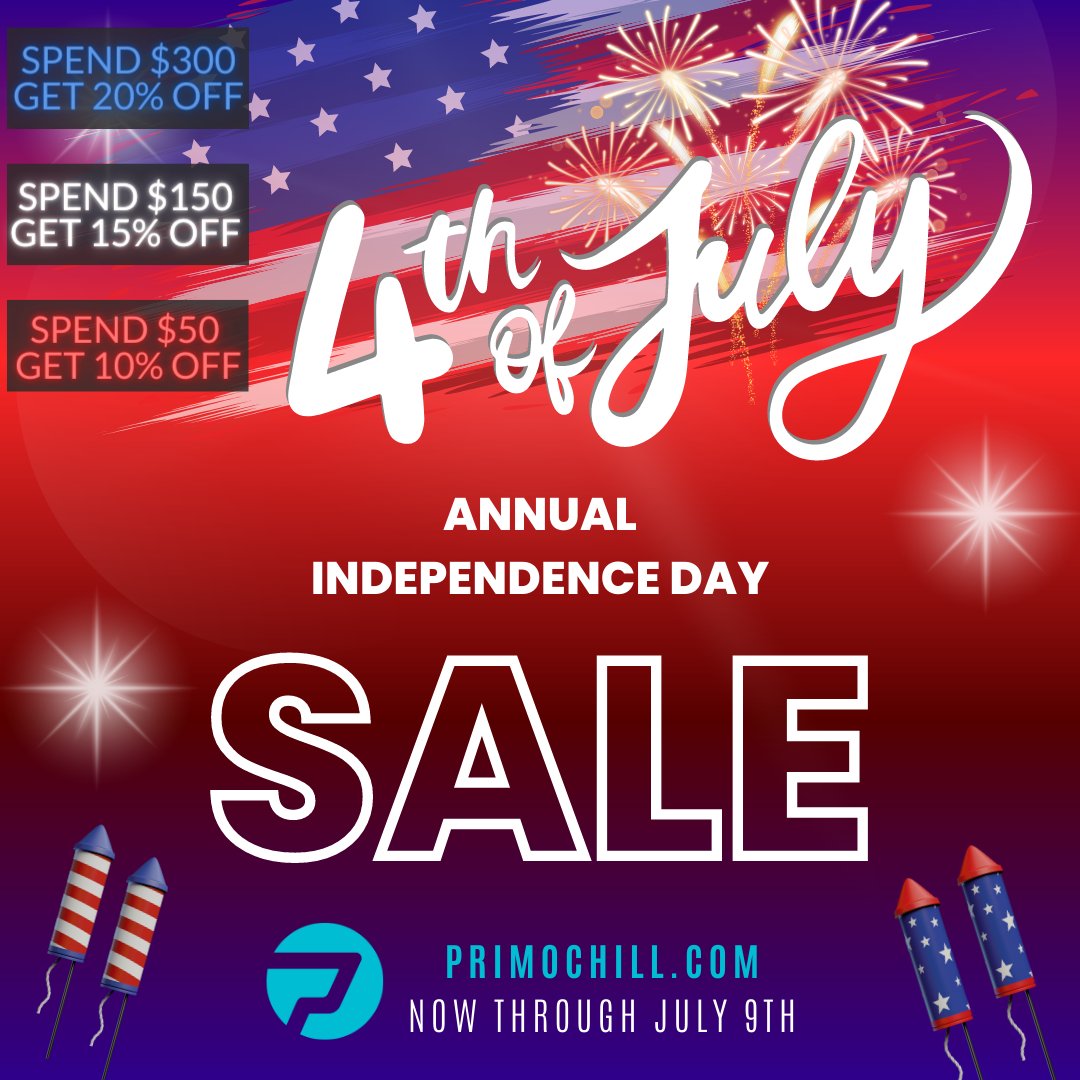 primochill's tweet image. BIGGEST SALE OF THE YEAR TIME TO SAVE BIG!!! primochill.com