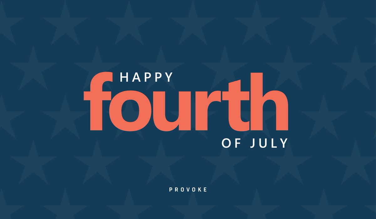 PrvkeSolutions's tweet image. Happy birthday, America! From all of us at Provoke Solutions, we wish you a happy and safe #FourthofJuly.