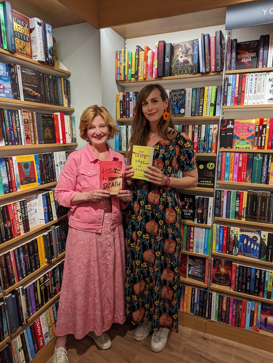 About last night 😍 A fantastic evening hosting <a href="/GinaBlaxill/">Gina Blaxill</a> and <a href="/ckellyrose/">Cameron Kelly Rosenblum</a> at <a href="/Waterstones829/">Waterstones St. Neots</a> yesterday!! Thank you ladies for an amazing conversation! Also very excited to have had a surprise visit from <a href="/amberivatt/">Amber Ivatt</a> at <a href="/HotKeyBooks/">Hot Key Books ✨📚</a> 😄❤️