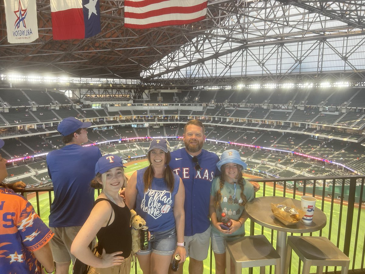 betsystamant's tweet photo. We took ourselves out to the ballgame again… ⚾️❤️🧢
#authorlife #familyvacay #summershenanigans #baseball @TexasRangersPR #goteam #baseballseason #baseballaddict #authorconfession #blueandred #america #happyfourthofjuly https://t.co/RdyEFweROh