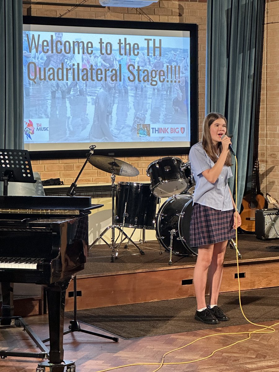 Last evening we hosted our first Creative Arts Festival, here we have our first brave soloist! It was a wonderful evening with pupils from across the school, showcasing the best of the Art, Music and Drama departments. More photos to follow! @THSch_Music