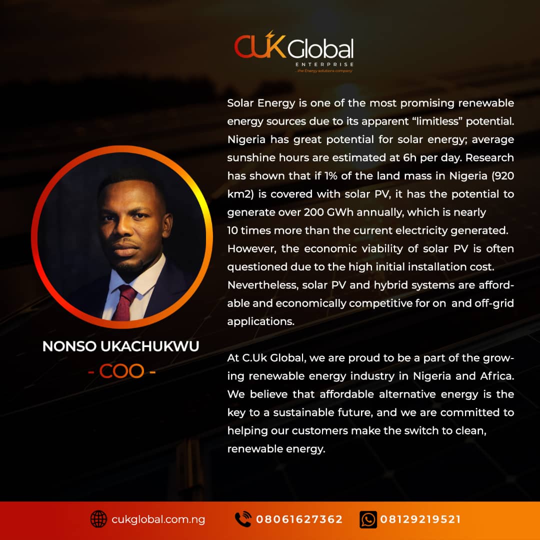 abdulnonso1's tweet photo. Choose Alternative Energy, Adopt Renewable Energy, and Go Solar..! https://t.co/5zeRh66BZh