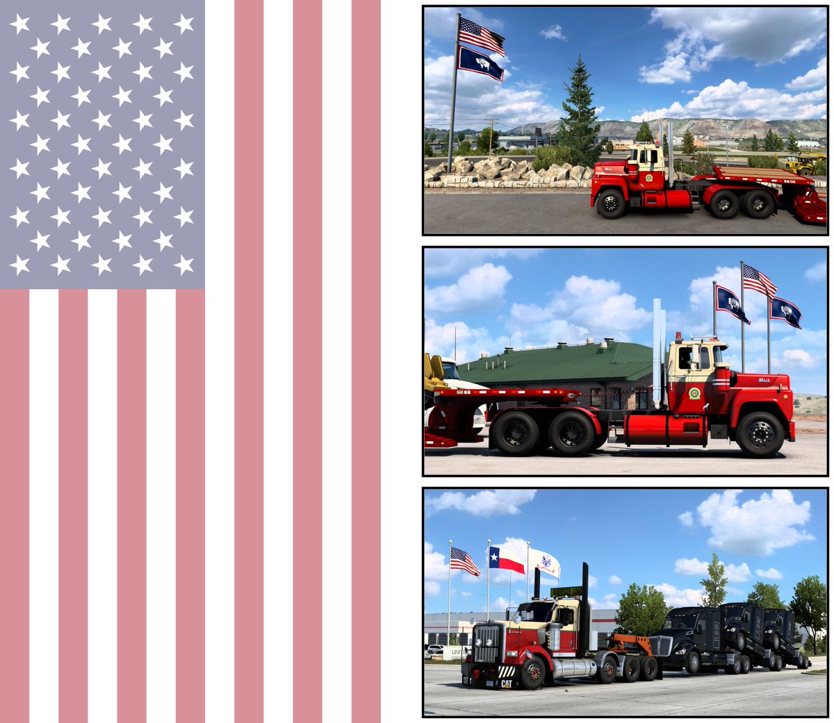 kcr58's tweet photo. 🇺🇸 July 4th Independence Day 🇺🇸

#SCSsoftware #ATS 
#AmericanTruckSimulator 
#KCR58_Game
#July4th #IndependenceDay https://t.co/0ctH0SFIxc