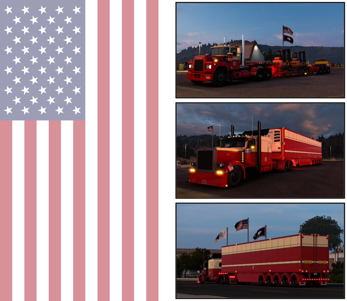 kcr58's tweet photo. 🇺🇸 July 4th Independence Day 🇺🇸

#SCSsoftware #ATS 
#AmericanTruckSimulator 
#KCR58_Game
#July4th #IndependenceDay https://t.co/0ctH0SFIxc