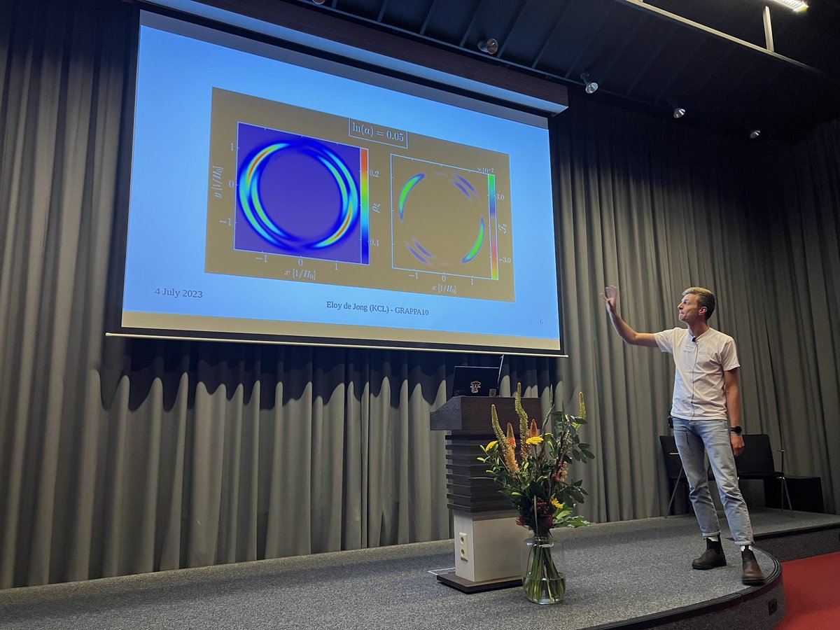 PhilippMoesta's tweet photo. Day 2 at #GRAPPA10: GWs, quantum gravity, ET, primordial BHs, DM https://t.co/5Gh1sjuYeq