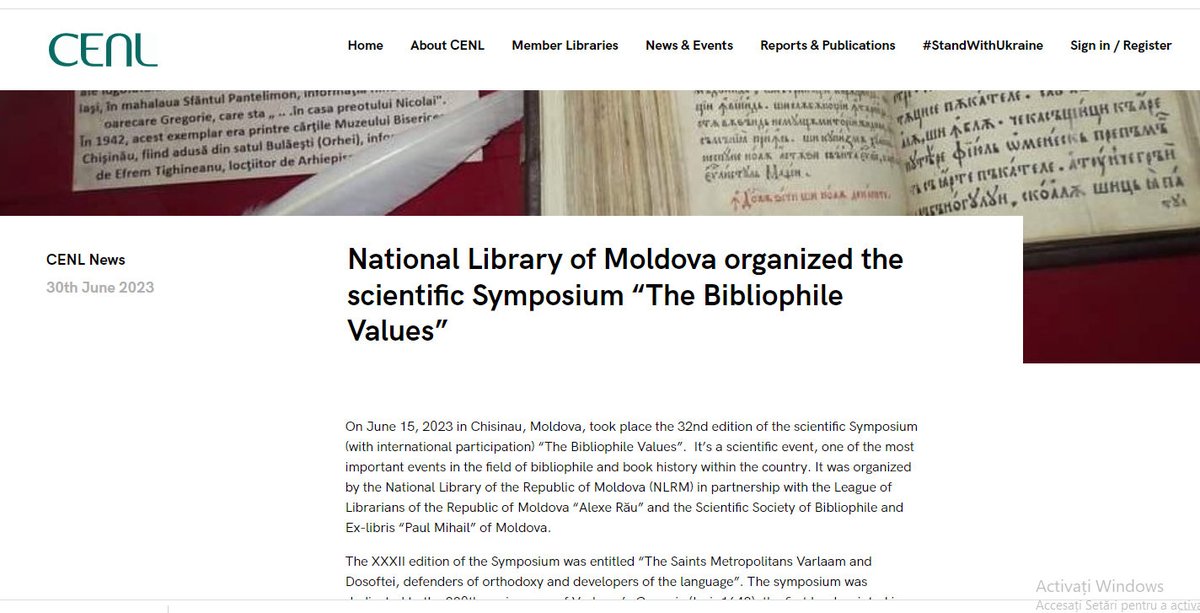 BiblioNationala's tweet photo. Realizările #BNRM reflectate pe pagina web a Conferinței Bibliotecilor Naționale Europene #CENL @cenl
https://t.co/7kqPNFRDaY https://t.co/Z5bvMsRq5M