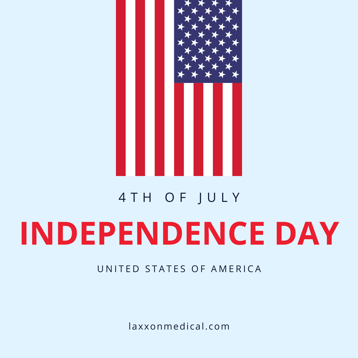 LaxxonMedical's tweet photo. Happy 4th of July! On this symbolic day, our American staff members celebrate freedom, salute those who made this possible, and stand in unity as a nation.

Learn more about our team: https://t.co/Mut8KAHKlh

#happyFourthofJuly #independenceday #4thofuly https://t.co/Du6uM0m7Pa