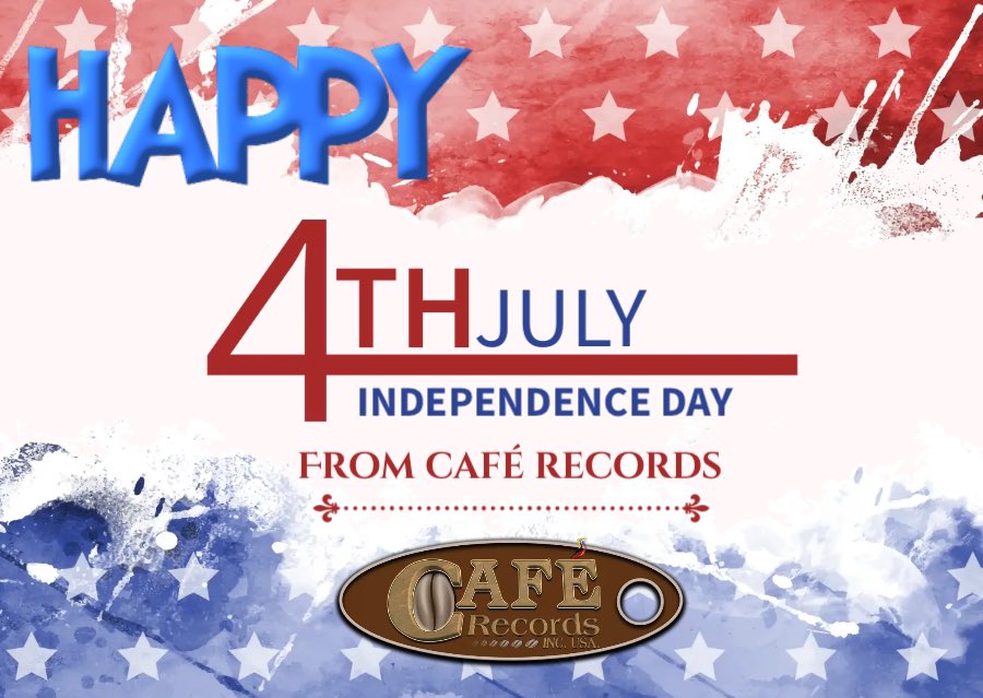 Caferecords's tweet photo. Wishing everyone a joyful and vibrant 4th of July. 🇺🇸🎆
Deseándoles un alegre y vibrante 4 de Julio. 🇺🇸🎆
.
.
.
.
.
.
#HappyIndependenceDay #4thofJuly #CelebrateFreedom #FireworksAndFun #CaféRecords #CafeRecords https://t.co/ix0hyKqHlw
