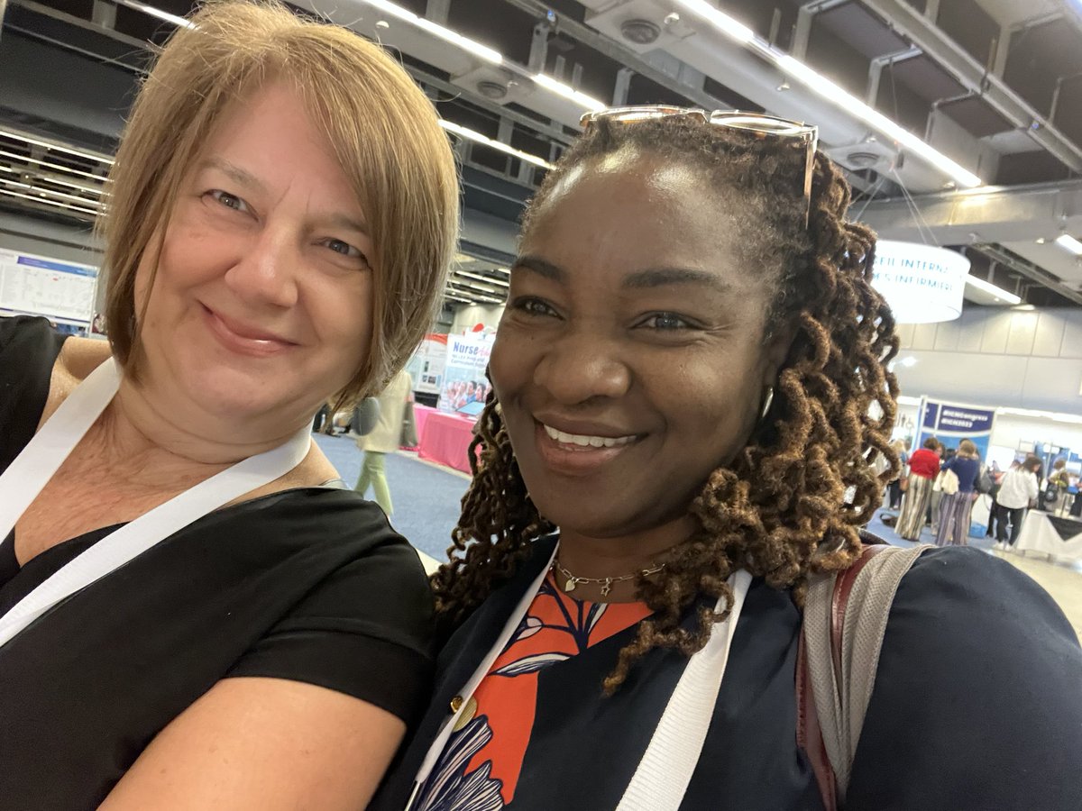 Running into some fabulous nursing leaders at #ICN2023 <a href="/dionnesinclair/">Dionne A Sinclair</a>