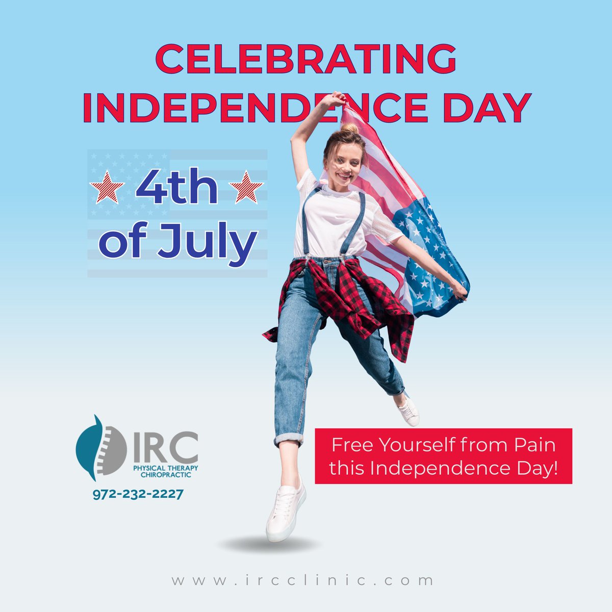 Happy 4th of July!🎉🎆 . #irclinic #4thofJuly #IndependenceDay