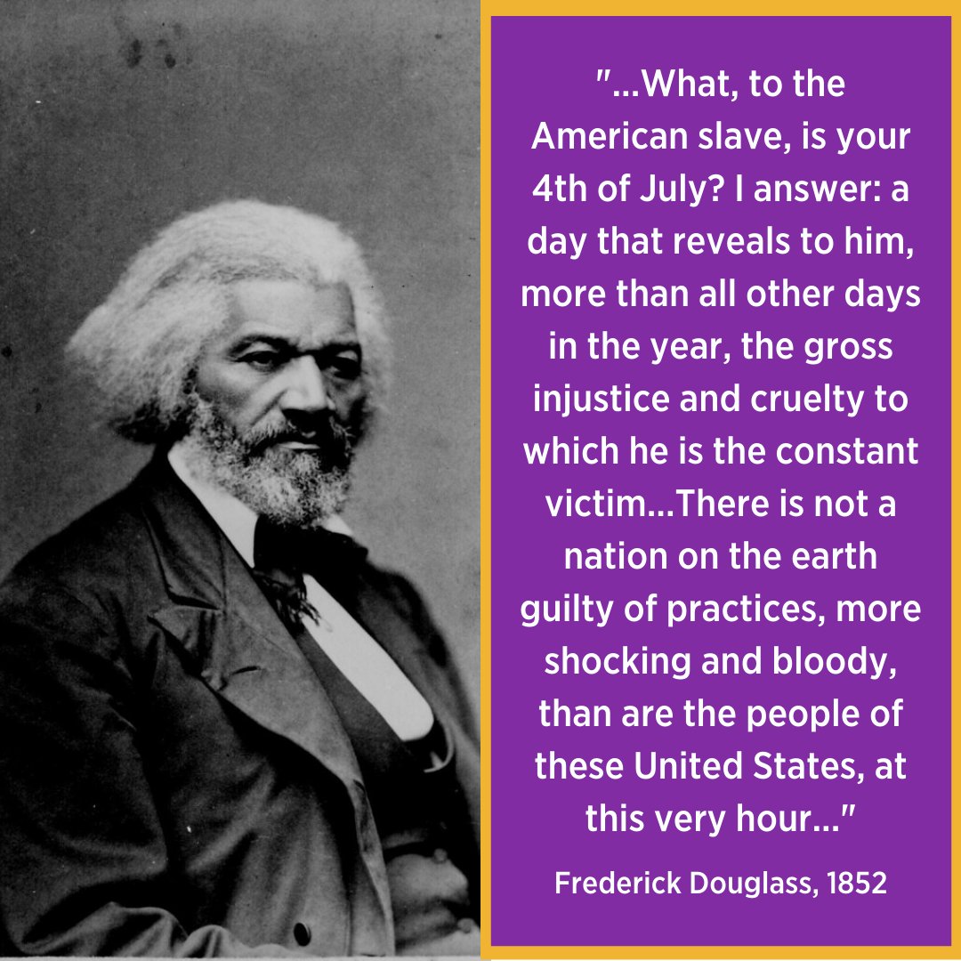 dcpave's tweet photo. This #FourthOfJuly we remember that our country’s land was taken from Indigenous peoples, our country’s economy was built by enslaved people, and we are - and always will be - a nation of immigrants. Our freedoms are hard-won. Let’s take time today to reflect on our history. https://t.co/Rh7P1fUf0s