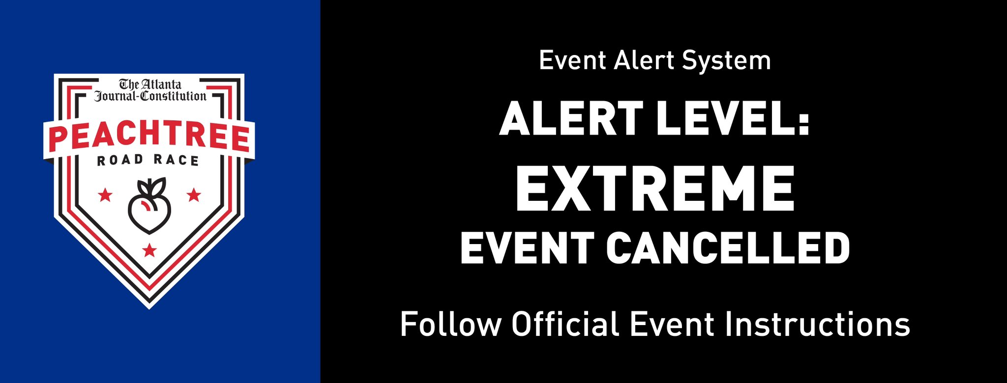 AJC Peachtree Road Race on Twitter "After coordination with the
