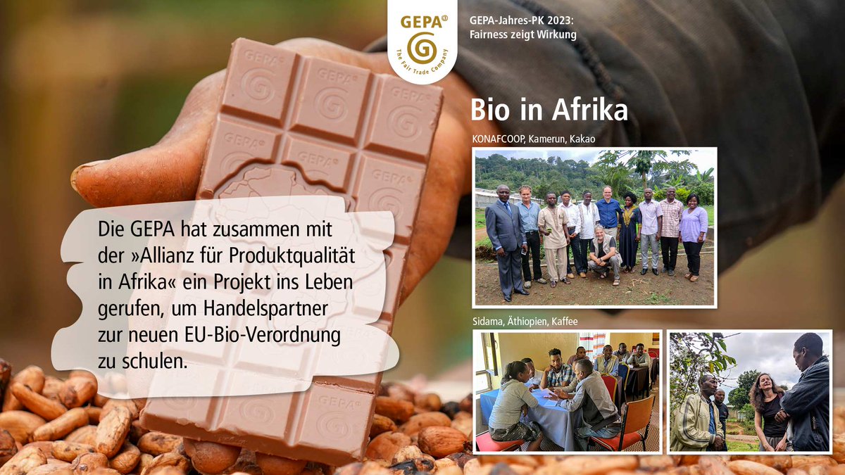 Die Förderung von #Bioanbau in #Afrika liegt uns am Herzen. Mit der „Allianz für #Produktqualität in Afrika“ haben wir ein Projekt gestartet, um Partner wie Sidama in Äthiopien zur neuen EU-Bio-Verordnung zu schulen. 👉 Mehr unter gepa.de/schulung-bio-v….
<a href="/giz_gmbh/">GIZ</a> <a href="/BMZ_Bund/">Bundesentwicklungsministerium</a>