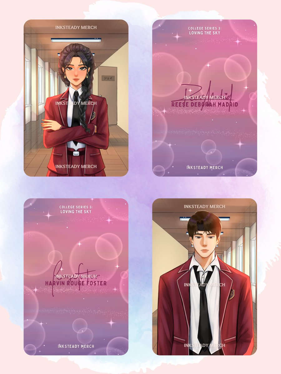 𝗘𝗫𝗖𝗟𝗨𝗦𝗜𝗩𝗘 𝗙𝗥𝗘𝗘𝗕𝗜𝗘 𝗙𝗢𝗥 𝗟𝗧𝗦 𝗕𝗢𝗢𝗞

• Rouge &amp; Reese PHOTOCARDS (with their e-signs made by Inksteady)

#LovINKTheSky
#InksteadyMerch