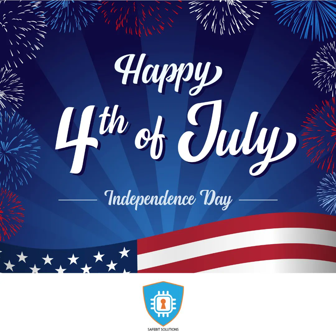 SafebitSolution's tweet photo. Celebrate this day with gratitude in your heart for the freedom we enjoy. Wishing you a joyful 4th of July! 
#4thJuly #IndependenceDay https://t.co/IxvZfWOLKq
