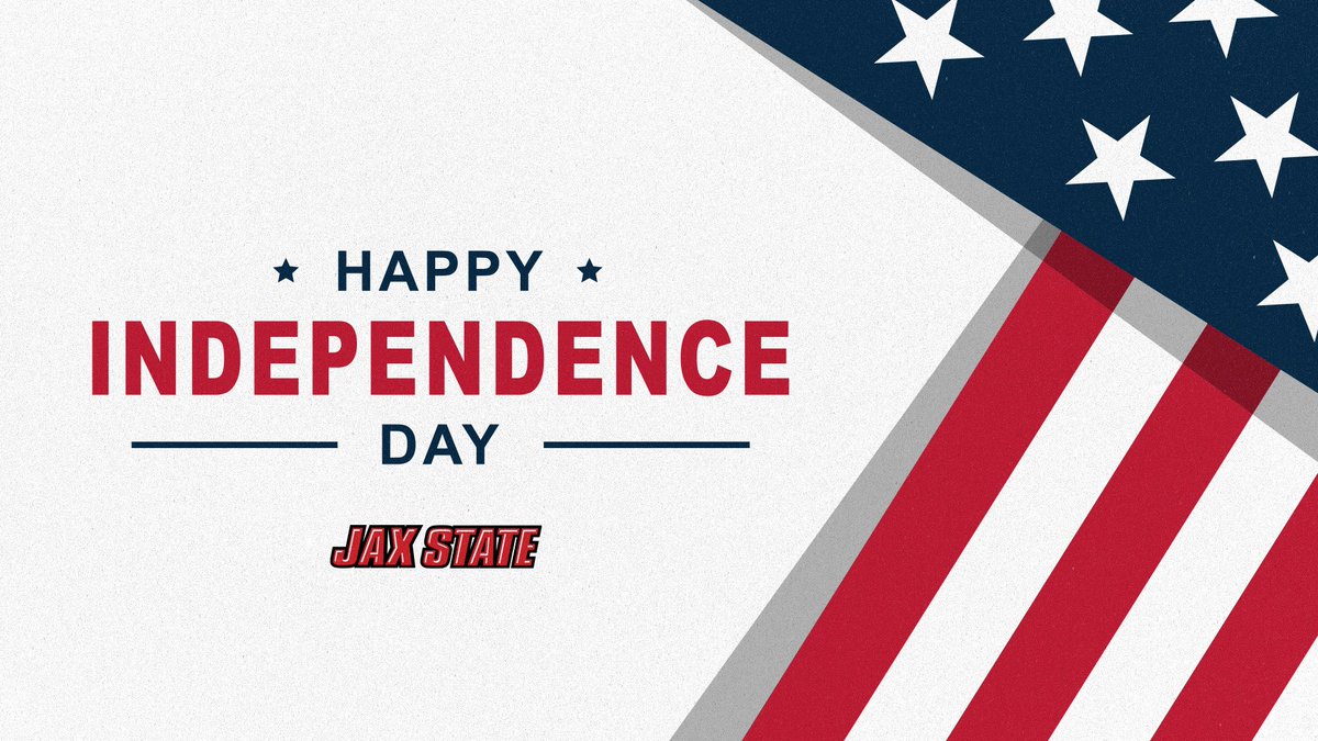 All of us with Jax State Athletics would like to wish all of you in Gamecock Country and our new friends in <a href="/ConferenceUSA/">Conference USA</a> a safe and Happy 4th of July! 

#FearTheBeak 🐔🇺🇸🎆