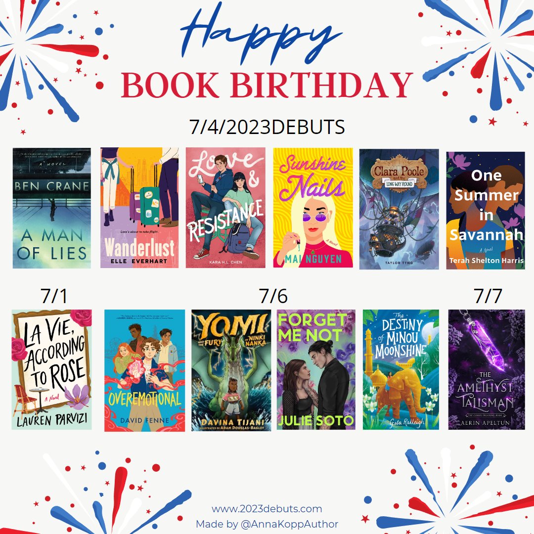 Anna Kopp | THE MARBLE QUEEN out now! (@annakoppauthor) on Twitter photo Happy book birthday to the first July #2023Debuts! <a href="/BenACrane/">Ben Crane</a> <a href="/elleeverhart/">Elle Everhart - HOT SUMMER (25 June 2024)</a> <a href="/hl_kara/">ASKING FOR A FRIEND is out now!</a> <a href="/bymainguyen/">Mai Nguyen</a> @taylortyng <a href="/terahsharris/">Terah Harris</a> @laurenparvizi <a href="/David_Fenne/">David Fenne ~ OVEREMOTIONAL TRILOGY OUT NOW! 🤯</a> <a href="/davinatijani/">Davina Tijani</a> <a href="/JulieSotoWrites/">Julie is… Inactive</a> <a href="/storyvilled/">Gita Ralleigh गीता</a> <a href="/Aerin_Apeltun/">Aerin_Apeltun - CRYSTAL BLOODS - out now!</a> Happy book birthday to the first July #2023Debuts! <a href="/BenACrane/">Ben Crane</a> <a href="/elleeverhart/">Elle Everhart - HOT SUMMER (25 June 2024)</a> <a href="/hl_kara/">ASKING FOR A FRIEND is out now!</a> <a href="/bymainguyen/">Mai Nguyen</a> @taylortyng <a href="/terahsharris/">Terah Harris</a> @laurenparvizi <a href="/David_Fenne/">David Fenne ~ OVEREMOTIONAL TRILOGY OUT NOW! 🤯</a> <a href="/davinatijani/">Davina Tijani</a> <a href="/JulieSotoWrites/">Julie is… Inactive</a> <a href="/storyvilled/">Gita Ralleigh गीता</a> <a href="/Aerin_Apeltun/">Aerin_Apeltun - CRYSTAL BLOODS - out now!</a>