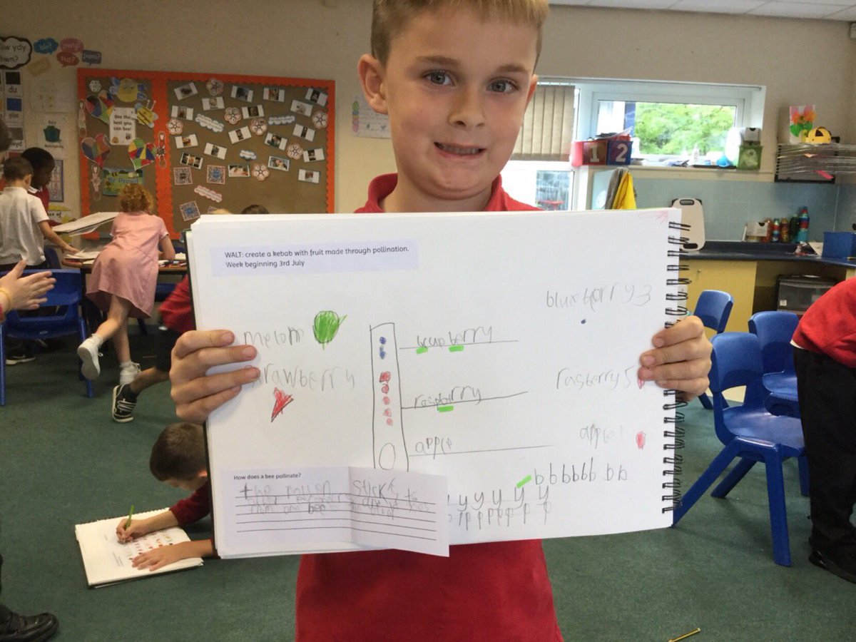 Cardiff2021's tweet photo. Creating fruit kebabs with those fruits grown through pollination.  @LlanmartinPrim #ethicallyinformed #ambitiouscapablelearners #bees https://t.co/A1mcSmq5Kq