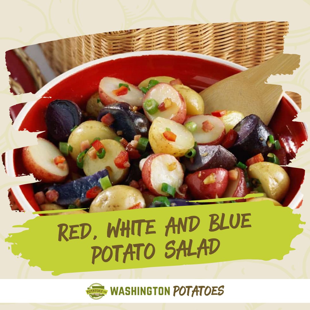 Looking for a delicious and colorful dish for friends and family? Look no further! 🙌 Stay tuned for instructions on how you can make this potato salad with your #KidsInTheKitchen. 👀

<a href="/SchoolLunch/">SchoolLunch</a>