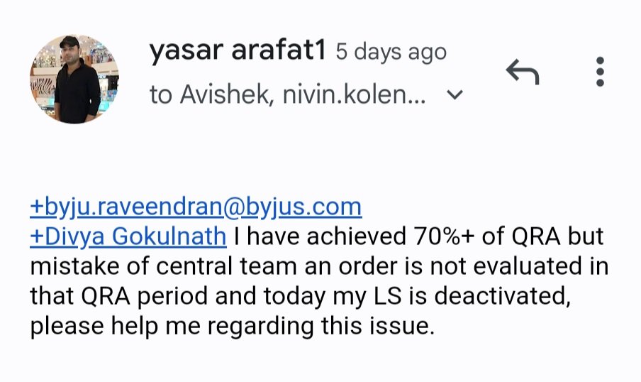 yasarroyal's tweet photo. Byju's हज़ारों कर्मचारियों को जबरदस्ती कम्पनी से निकाल रहा है,HR और Manager बार-बार Resign करने के लिए दवाब बना रहे हैं,कर्मचारी काम न कर पाएं इसके लिए उनकी ID को Deactivate कर दिया गया,Senior Hierarchy हमारी Mails का Reply ही नहीं कर रहे।
@PMOIndia @UPGovt 
@ByjusSupport @BYJUS https://t.co/DT4SxIGmGX