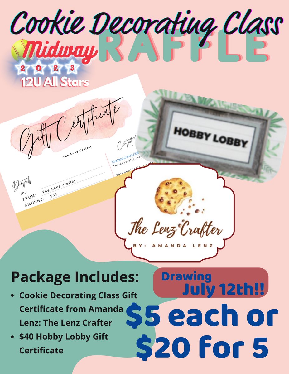 MrsBecknauld's tweet photo. Help us get to State!! Venmo @ Ashley-Becknauld. All prizes are local to Waco, TX
💎Basket 1: Kendra Scott earrings, 2 free Nights at a Marriott brand hotel, $50 Chili’s gift card
🍪Basket 2: Cookie Decorating class by The Lenz Crafter, $40 Hobby Lobby gift card https://t.co/SLJH2HSxis