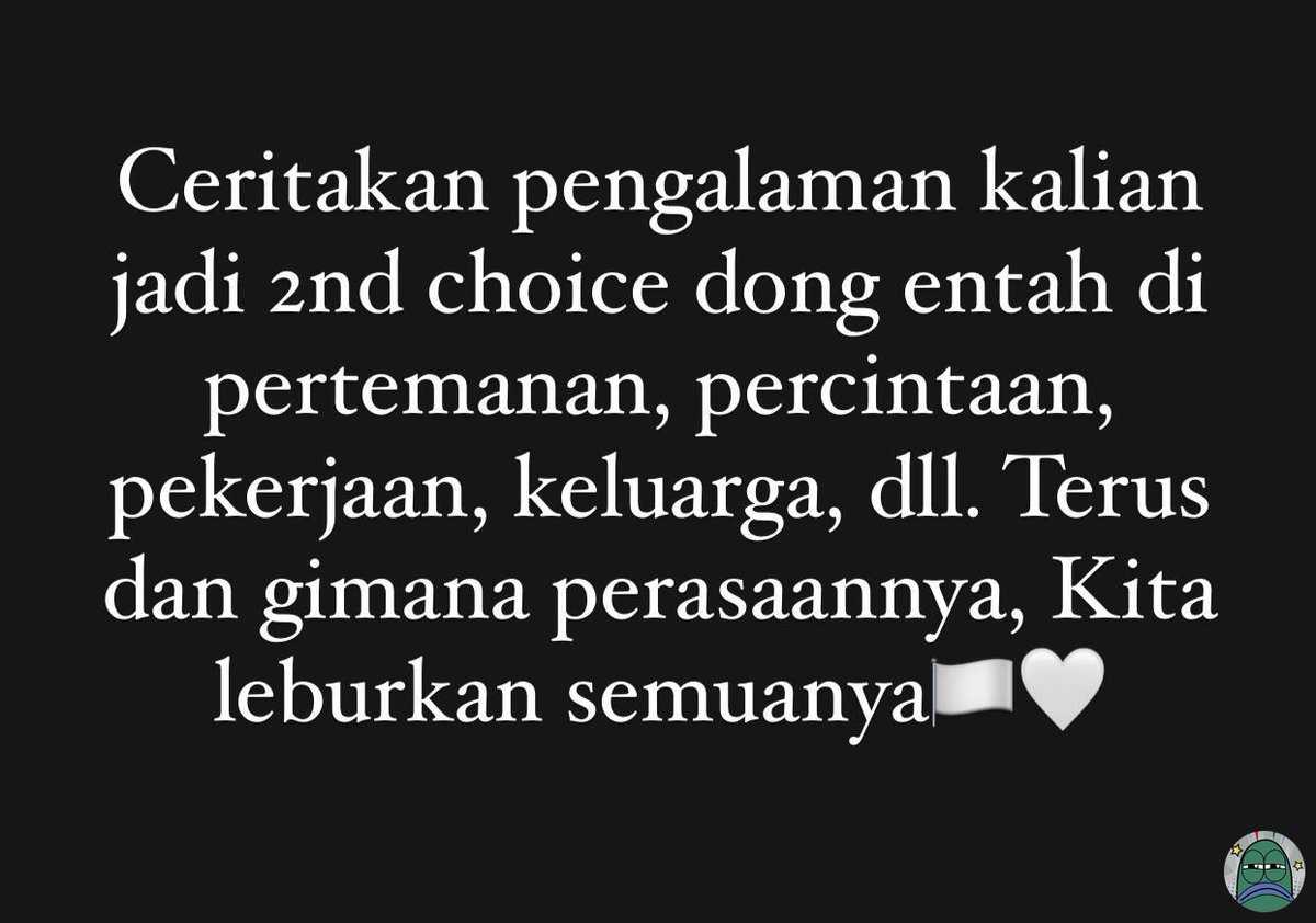 tanyarlfes's tweet image. 💚 cerita sepuasnya ya.. lepaskan semuanya..
