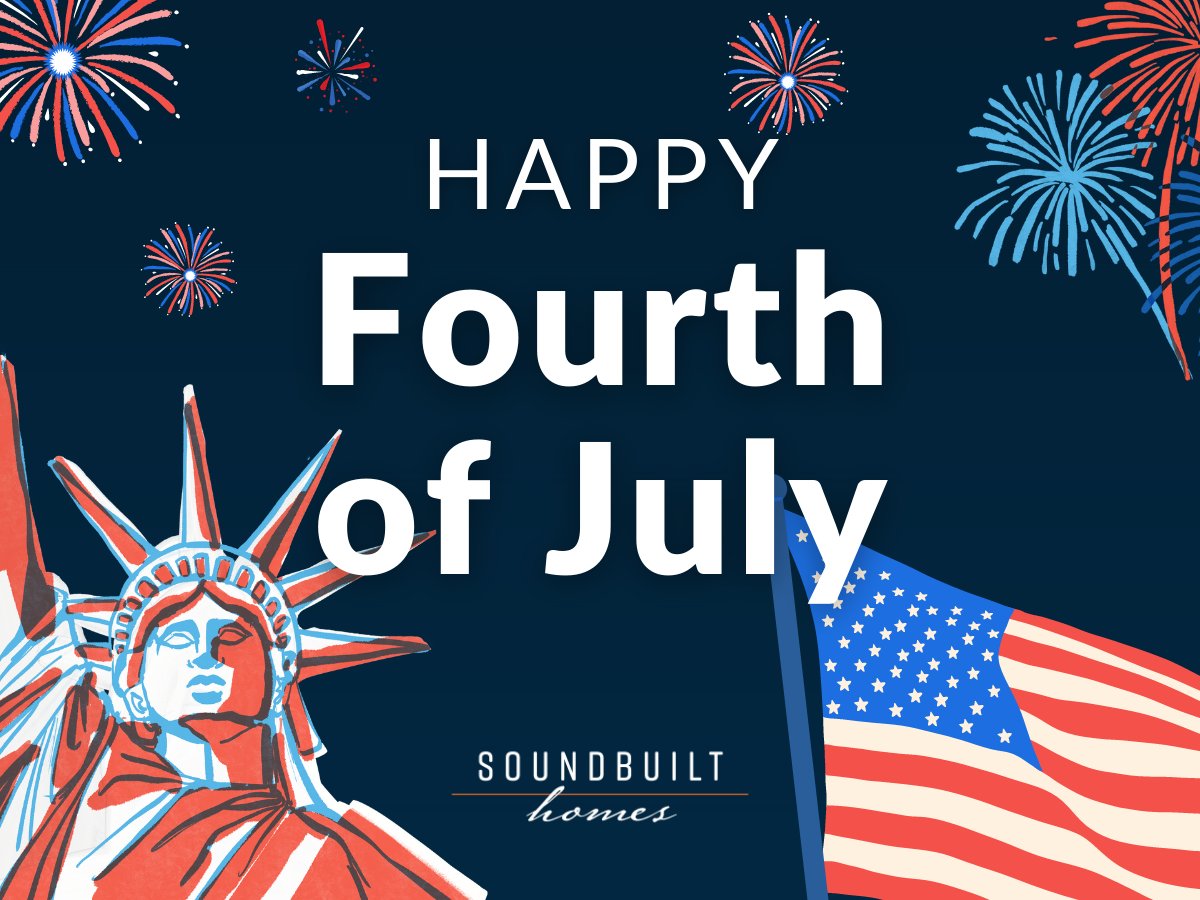 soundbuilthomes's tweet image. Home is where the heart is, and our heart is with the land of the free and the Home of the brave! Have a safe and fun Fourth of July from Soundbuilt Homes. 

PS: All of our communities will be closed! 
bit.ly/3qwCKj0

#soundbuilt #happyindependenceday #happy4thofjuly