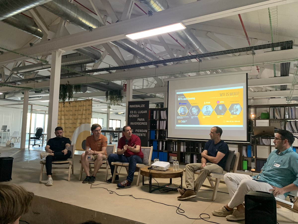 MineandmoreES's tweet photo. Interesante evento sobre #Web3 en las oficinas de @NuclioVB en Barcelona. Pasito a pasito el ecosistema crece 👍🏻 https://t.co/84ryuNxeau