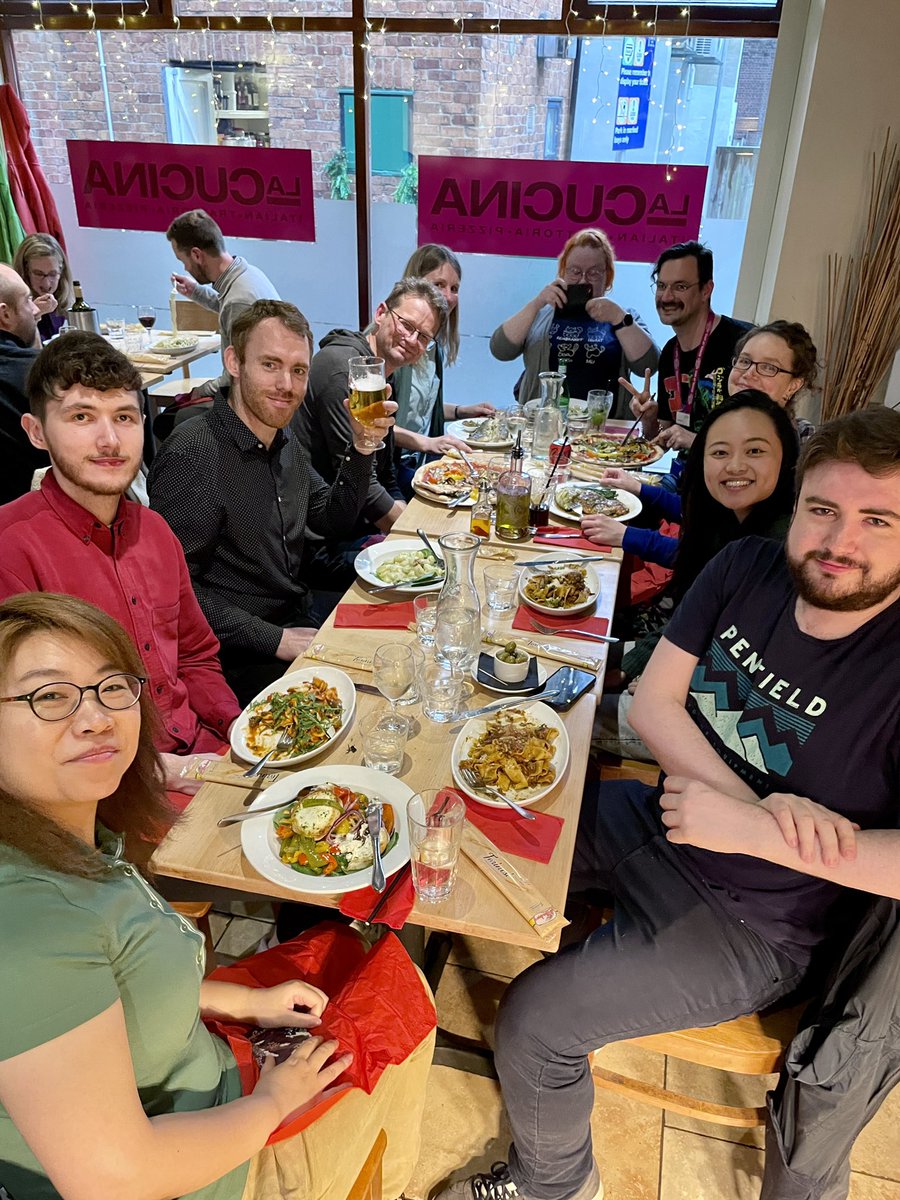 JamesCateridge's tweet photo. Conference dinner (sorry hybrid folks) 😊 #soundonscreen2023 https://t.co/pAmbEcV0sr
