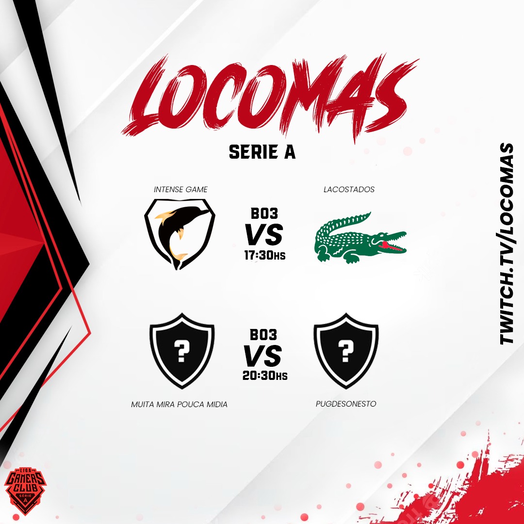 Locomas22's tweet photo. Buenas.... jornada de hoy Serie A Relegation de @GamersClubCSes 

📌Partidos a Bo3

⏰17:30hs 🇦🇷 @intensegamegg 🆚#lacostados

⏰20:30hs 🇦🇷 #MMPM🆚#pugdesonesto

Todo lo ves por el canal de siempre 😌😌👊👊

https://t.co/i3DaM4auis https://t.co/bCDvKlkwyk