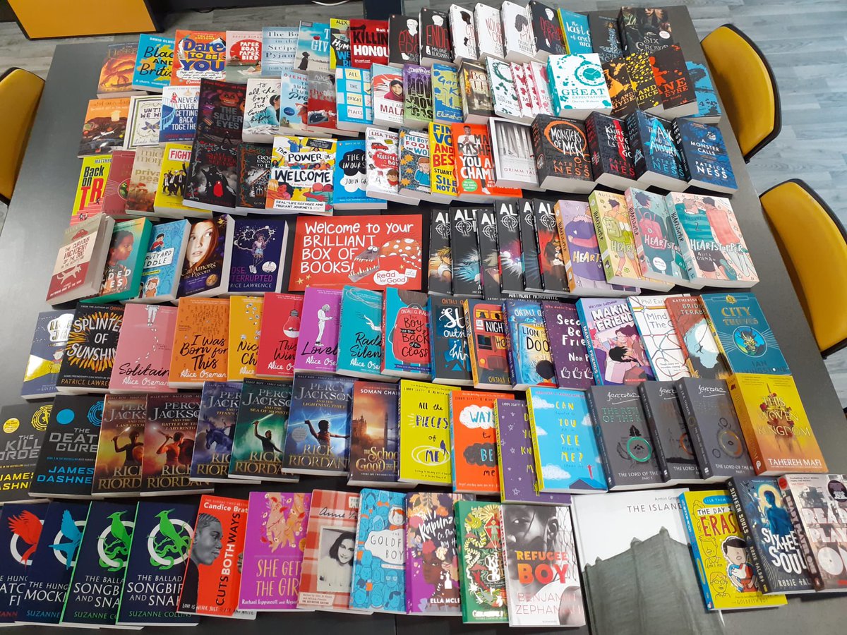 We are very excited in school today, we have been lucky enough to be gifted an amazing box of brand new books from 'Read for Good' (Brilliant Box of Books Scheme) for the school library! Thank you #ReadforGood