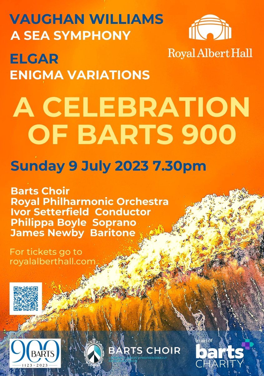 NHS is 75! 900 years of @BartsHospital whose nurses started a choir in 1965 & we are celebrating a @RoyalAlbertHall concert with @royalphilorch on 9 July! rb.gy/5am8g #NHS75 @NHSBartsHealth @ScalaRadio @BBCRadio3 @ClassicFM @ClassicalMusic_ @TimeOutLondon #VisitLondon