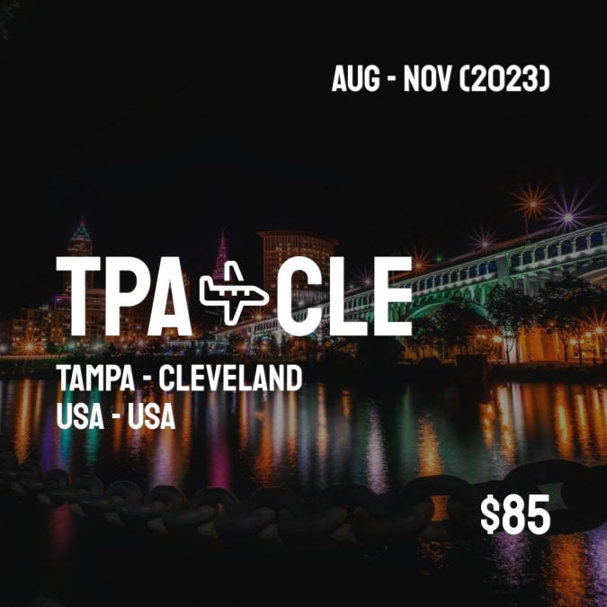 TPACheapDeals's tweet photo. ✈️ Tampa (TPA) to Cleveland (CLE) for only $85 (USD) roundtrip 💸
119 live dates on Adventure Machine. - get the app on iOS or Android #tampa #tampanails #tampabay #tampan #tampahairstylist #tampaflorida #tampaphotographer #tampaksiring https://t.co/Wml1p2ARoG