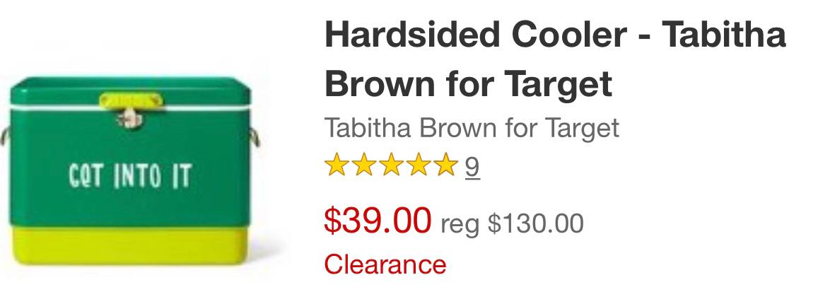 Kaydtrendz's tweet image. 🔥😱🔥😱🔥😱
Y'all 
🏃‍♂️ 🏃‍♂️ 🏃‍♀️ 🏃‍♀️ 🏃‍♂️ 🏃‍♂️ 
Tabitha Brown Hardsided Cooler 
On CLEARNACE 😱😱😱
$33 BUY THEM ALL 🔥🔥🔥
Reg Price $130 😱😱
mavely.app.link/e/drFdXQLpaBb
#TabithaBrown #tabithabrowncollection #targetdeals #clearance