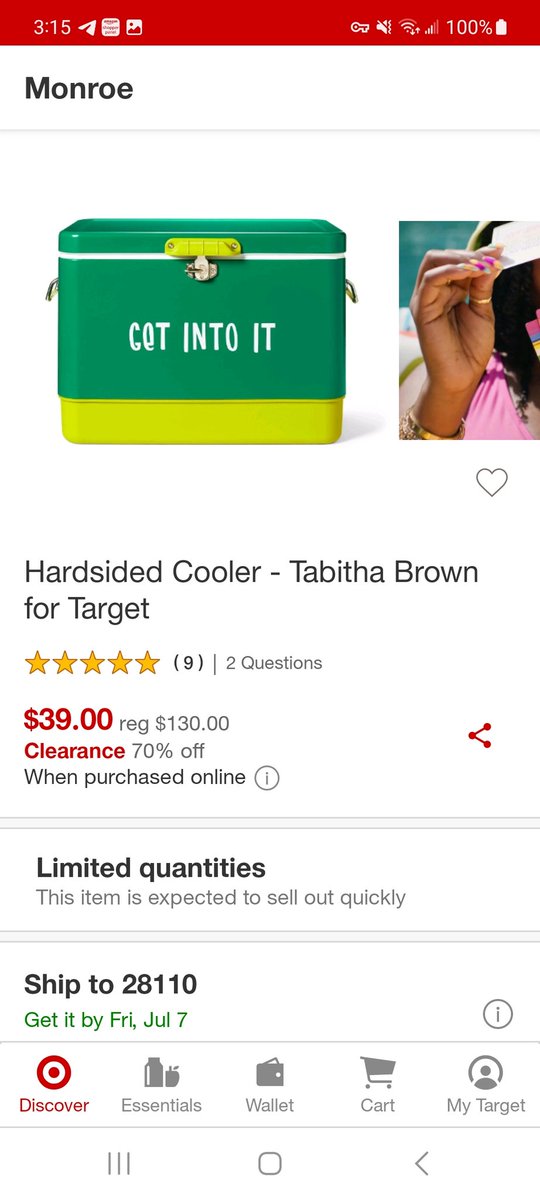 Kaydtrendz's tweet image. 🔥😱🔥😱🔥😱
Y'all 
🏃‍♂️ 🏃‍♂️ 🏃‍♀️ 🏃‍♀️ 🏃‍♂️ 🏃‍♂️ 
Tabitha Brown Hardsided Cooler 
On CLEARNACE 😱😱😱
$33 BUY THEM ALL 🔥🔥🔥
Reg Price $130 😱😱
mavely.app.link/e/drFdXQLpaBb
#TabithaBrown #tabithabrowncollection #targetdeals #clearance