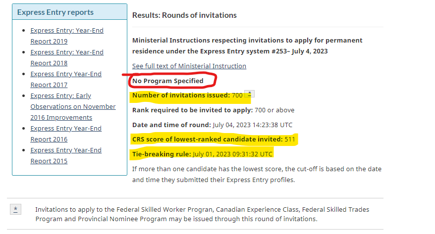 sawubonacanada's tweet photo. Uffff! Shoot up again too 511. Just 700 invitation, seems like IRCC's have enough in plate already.. #Canada #CRS #draw #FSWP #FSTP #CEC #Generaldraw #permanent #Residency #CanadaPR #IRCC https://t.co/QbxE2t9fT1