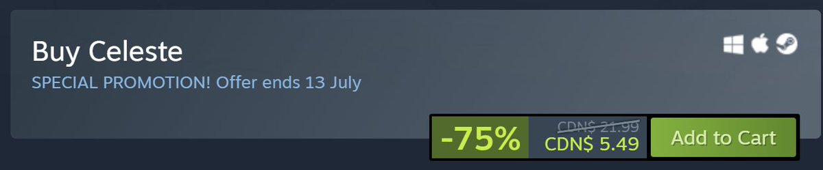 celeste_game's tweet image. Celeste is on SALE on @Steam 🥤🍓
