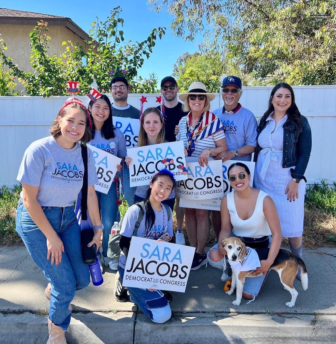 SaraJacobsCA's tweet photo. What an absolute blast at the Scripps Ranch 4th of July Parade! #TeamSJ was out in full force and we were feeling the love! ๐บ๐ธ๐๐ป๐ฌ๐ค https://t.co/50aOcsnzUn