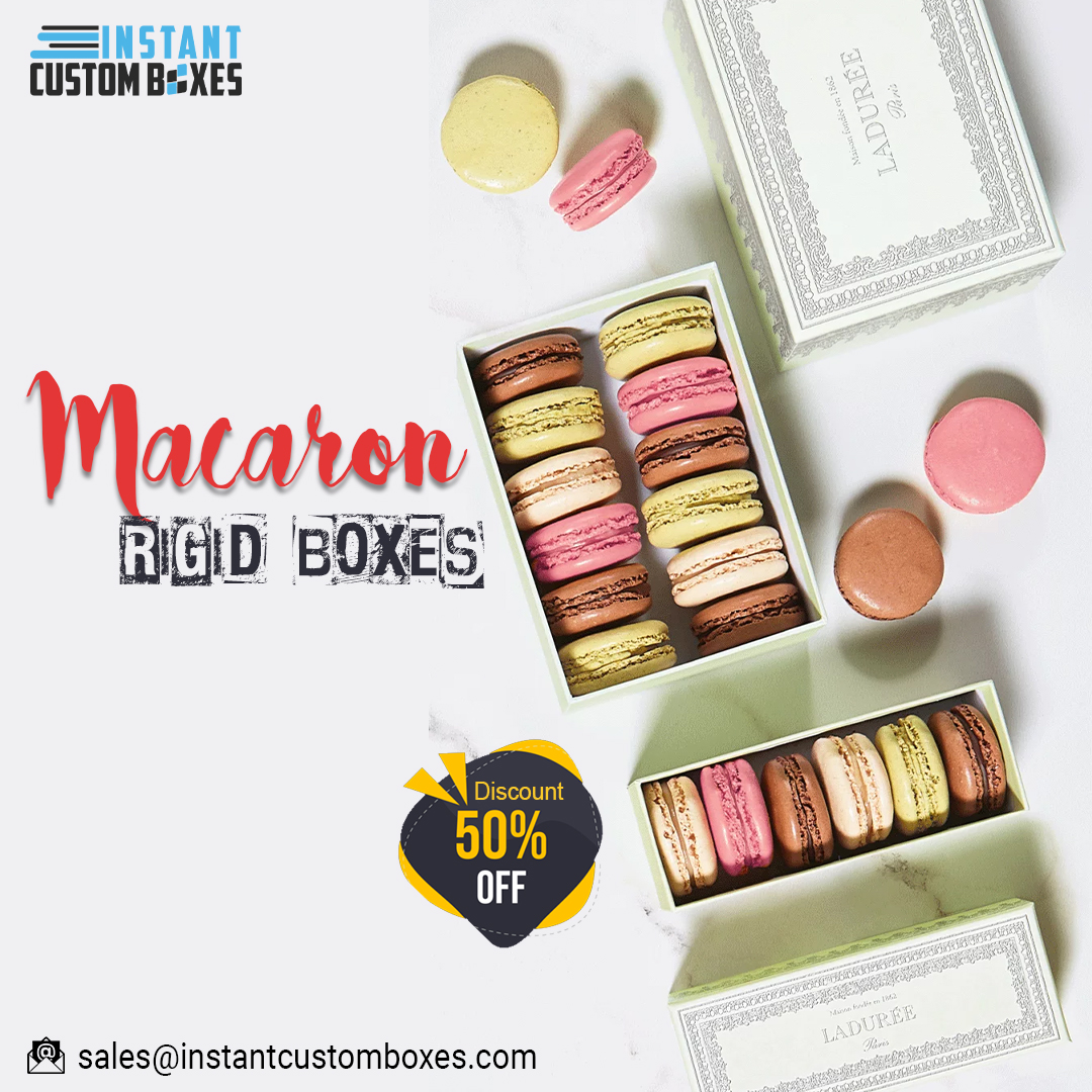 Instantcustomb1's tweet image. Rigid macaron boxes are a perfect companion to your amazing French pastries. 
𝐕𝐈𝐒𝐈𝐓 𝐎𝐔𝐑 𝐖𝐄𝐁𝐒𝐈𝐓𝐄:
instantcustomboxes.com/product/custom…

Call Us At (888) 801-6597
🚚 100% 𝙵𝚁𝙴𝙴 𝚂𝚑𝚒𝚙𝚙𝚒𝚗𝚐
 
#macaronboxes #rigidboxes #Packaging #Canada 
#America #MINGYU #macaronfoodbox