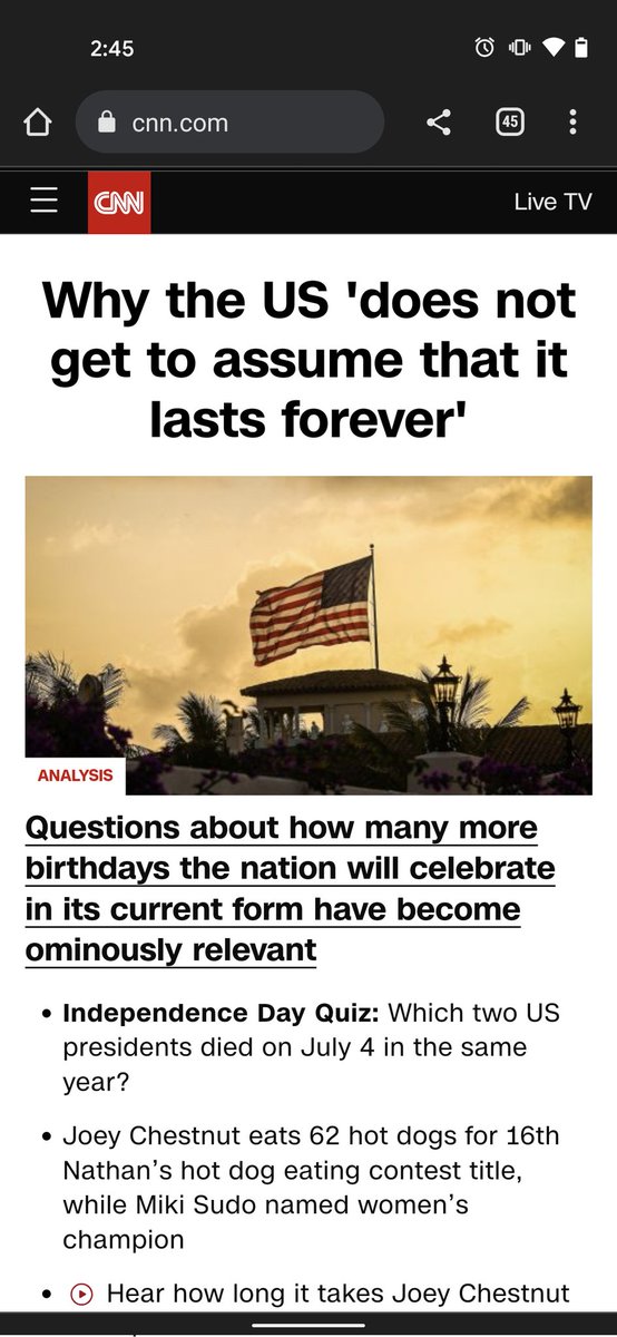 AlexanderAMWC's tweet image. CNN is such a patriotic news organization.
