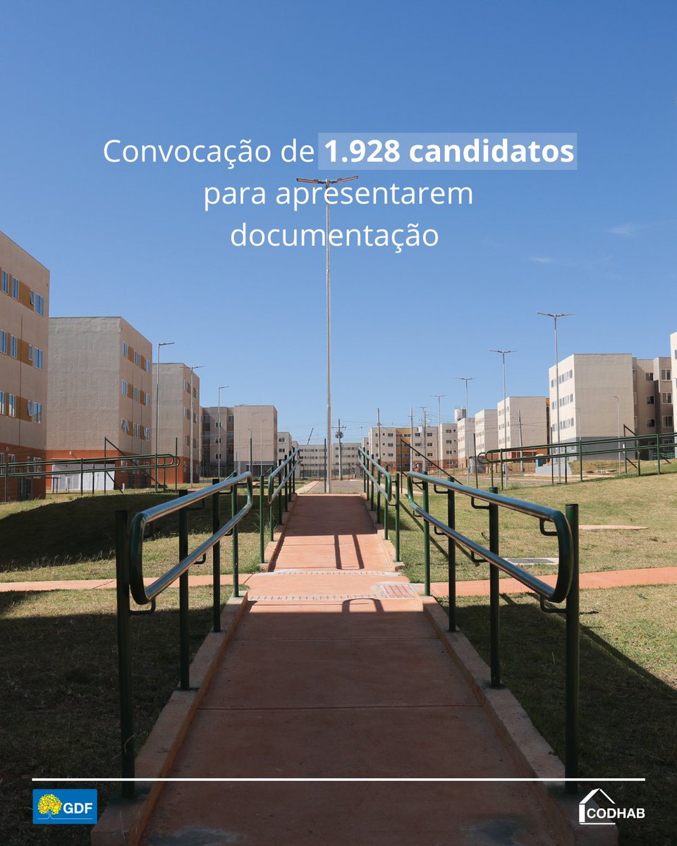 CodhabDF's tweet image. Convocação de novos candidatos para apresentarem documentação

Saiba mais: codhab.df.gov.br/postagem/1904

#codhabdf #GDF #convocação