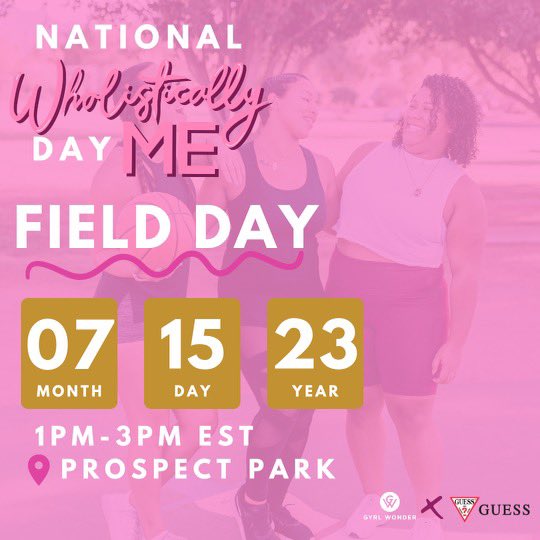Calling all the #NYC gyrlies to come celebrate #WholisticallyMe Day with your favorite #gyrlgang! 

This day aims to not only encourage gyrls all over to get out and be active, but to reach back, reminisce, and connect with their inner child. 

RSVP 🔗 in bio. See you there!🤭