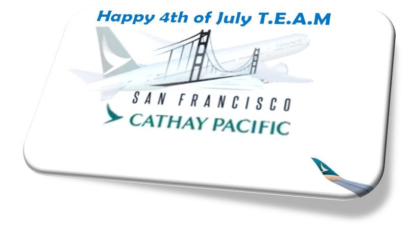 Happy 4th of July.  Excited to be part of this dedicated and winning team.  Thank you for all you do. #teamsfo