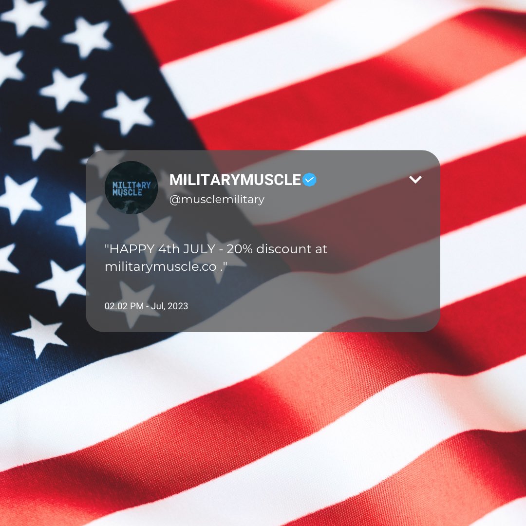 MuscleMilitary's tweet image. #thjuly #independenceday #thofjuly #july #thereal #america #athlete #southside #bbq 
 #usa #texas #happy #fireworks #thjulyweekend #fourthofjuly #summer

militarymuscle.co