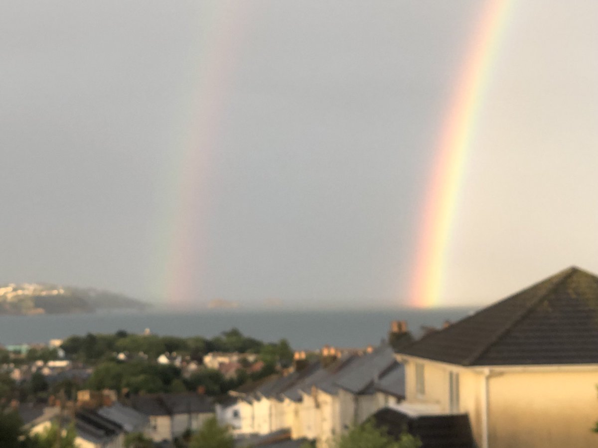 Anthony92524779's tweet photo. A rainbow’s beam,
Colourful ray one has seen,
Over a bay,
In the sky,
Just before night time begins…
#storms #writing #poetry #life #nature #photography #rainbow #devonpoet #anthonynewman https://t.co/aRJ08HwkYS