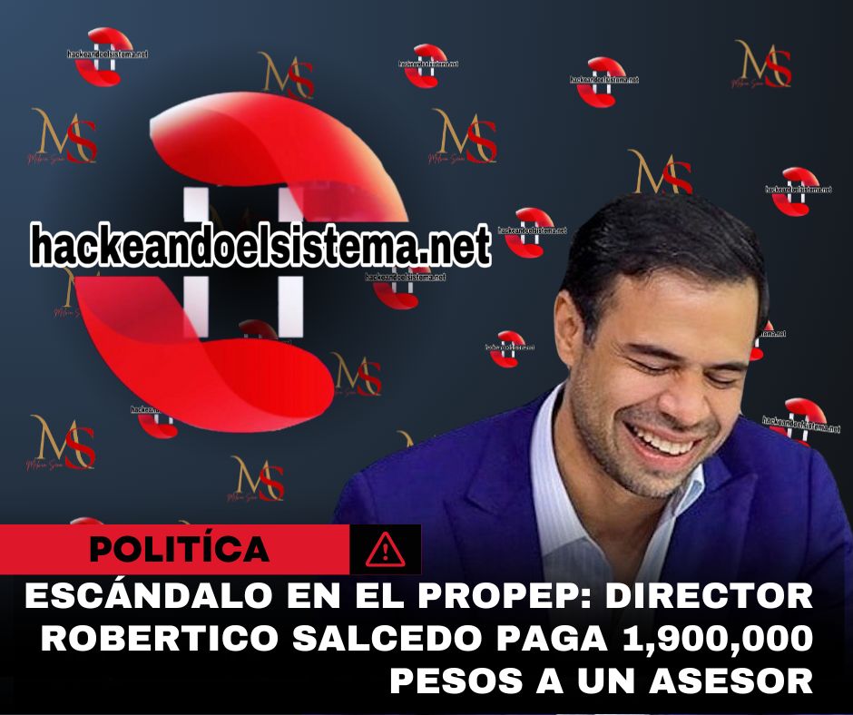SenaSistema's tweet photo. Escándalo en el #PROPEP: Director #Robertico Salcedo paga 1,900,000 pesos a un asesor

https://t.co/t21LDYyMe3

#PRM #SantoDomingoEste https://t.co/FzLXiC4oEM