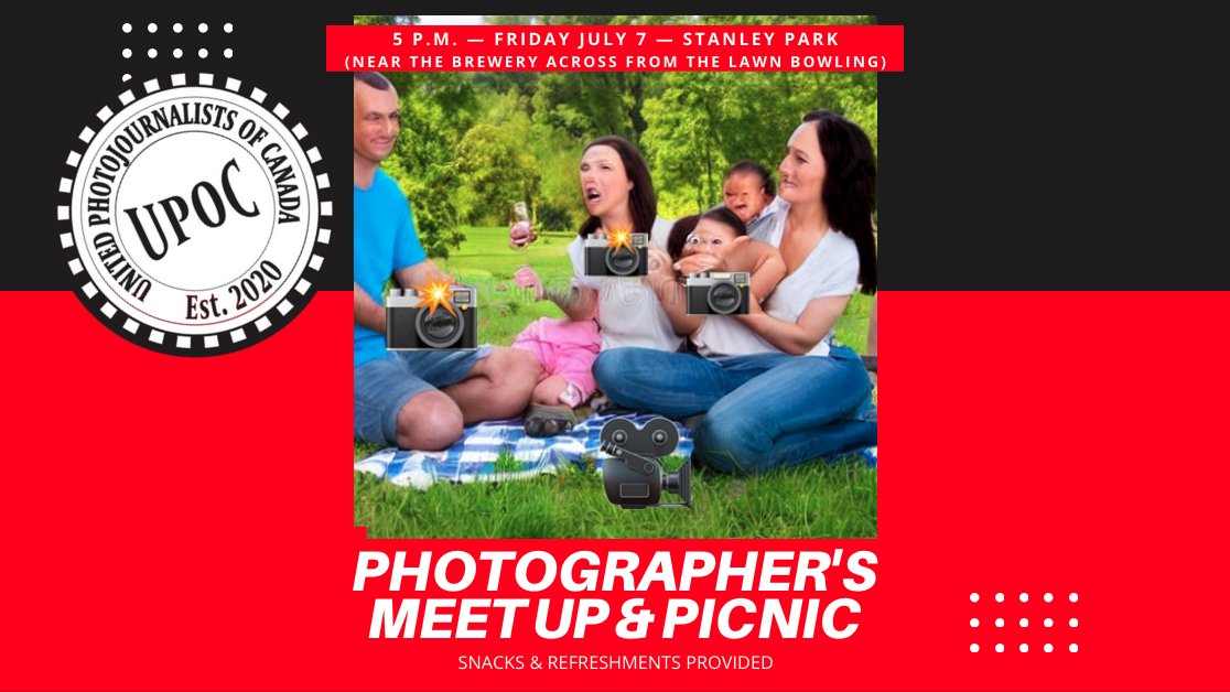 If you're in Vancouver this Friday at 5 p.m. come find us in Stanley Park and say hi!