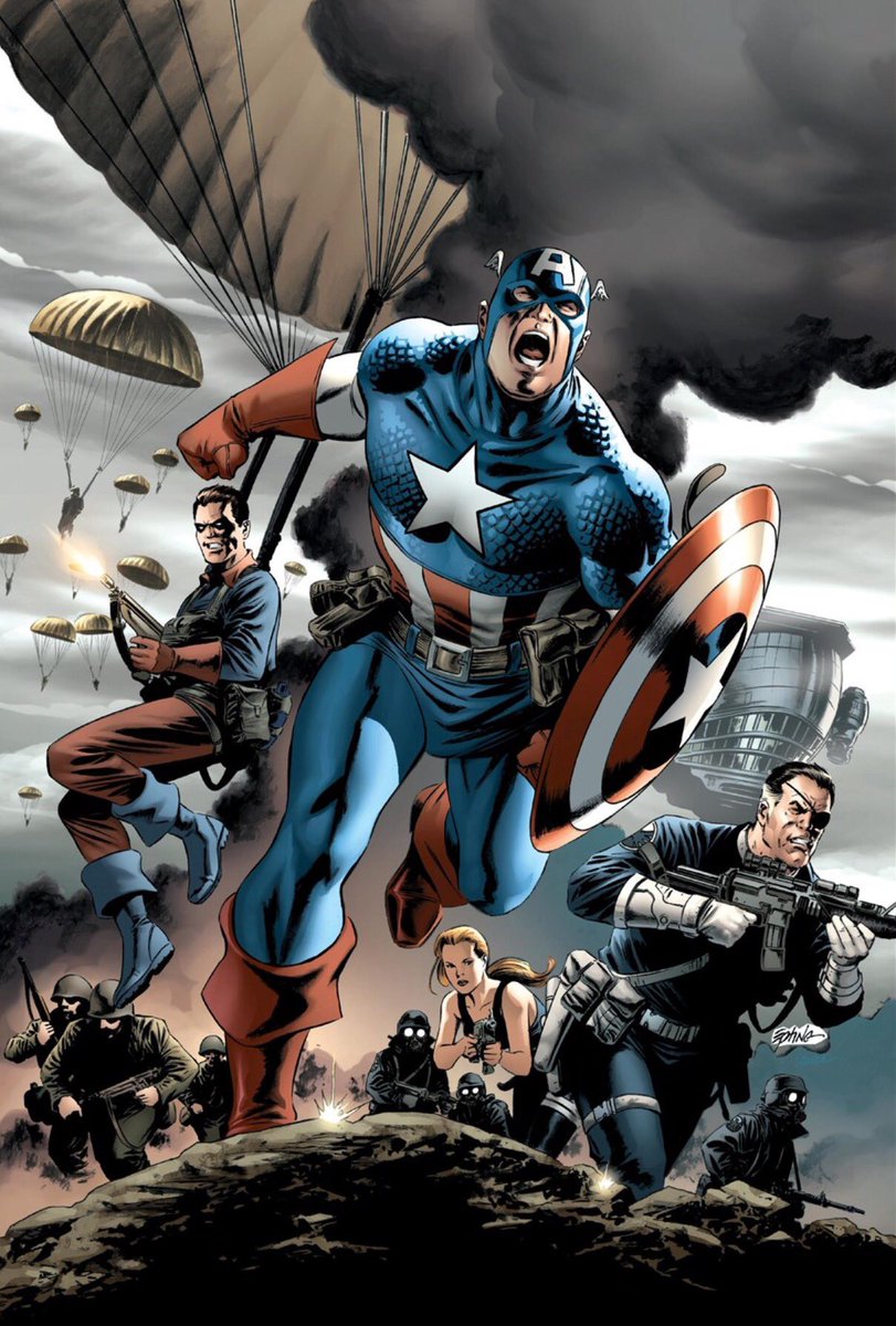 Happy 4th of July!
Captain America 🇺🇸 
Artwork by @SteveEpting 

#captainamerica #fourthofjuly #comicbooks #comicbook #comicart #comicbookart #avengers