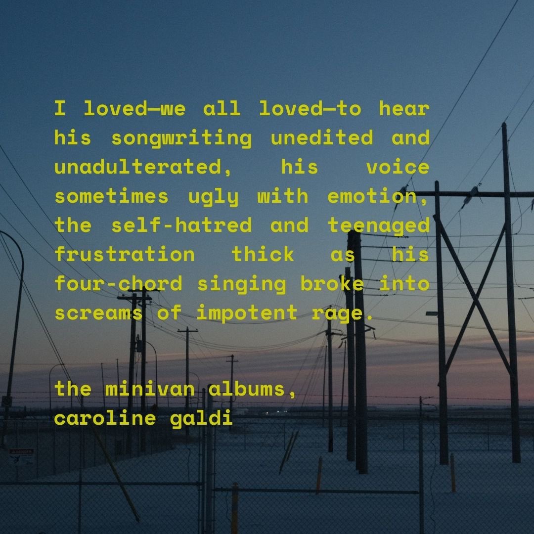 Caroline Galdi is a graduate student studying creative writing at Western Kentucky University in Bowling Green, Kentucky. She has been previously published in X-R-A-Y, Hobart Pulp, and Sad Girls Club.