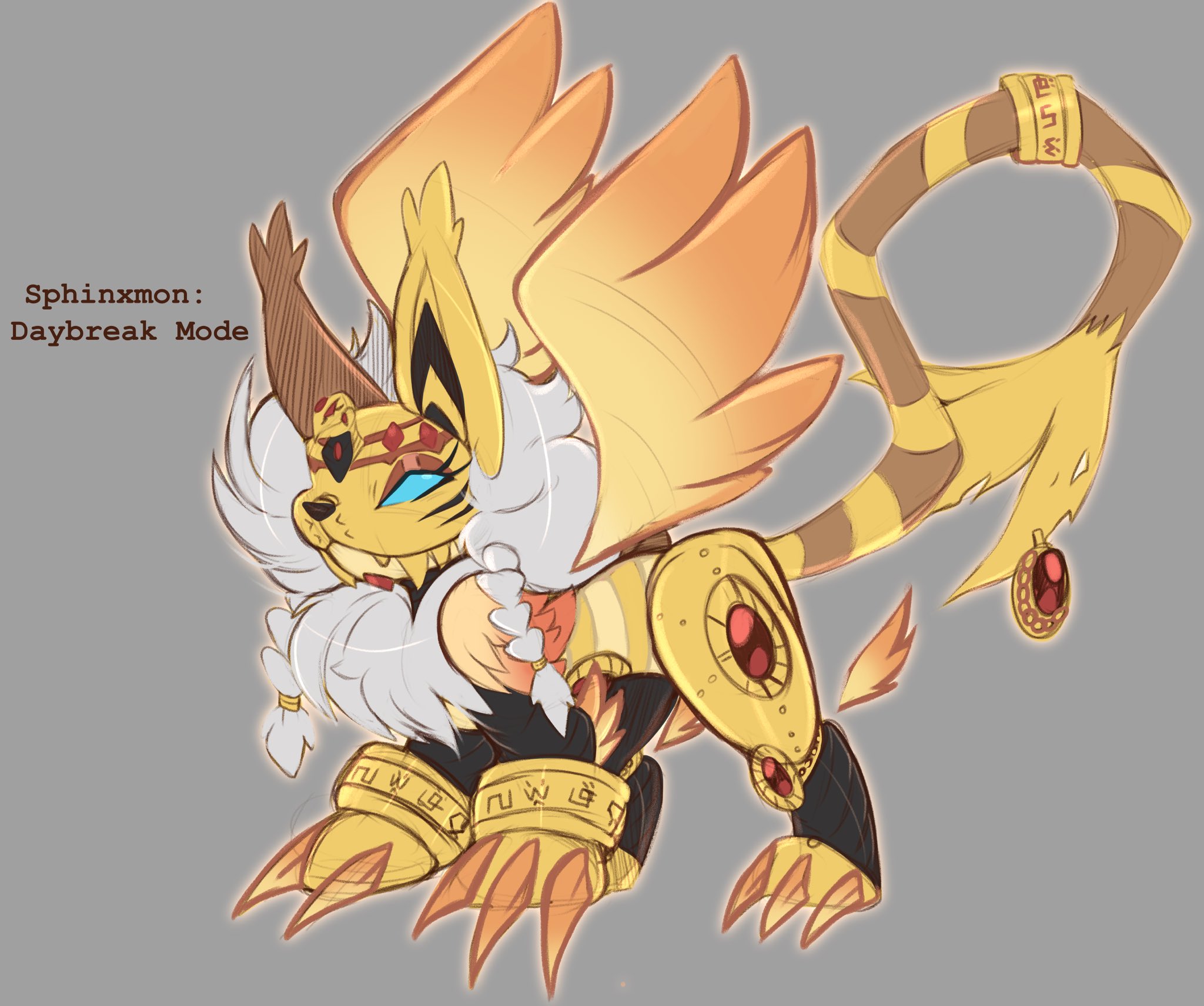 🌸Papilrux🌸 on X: sometimes i look at sphinxmon's final design